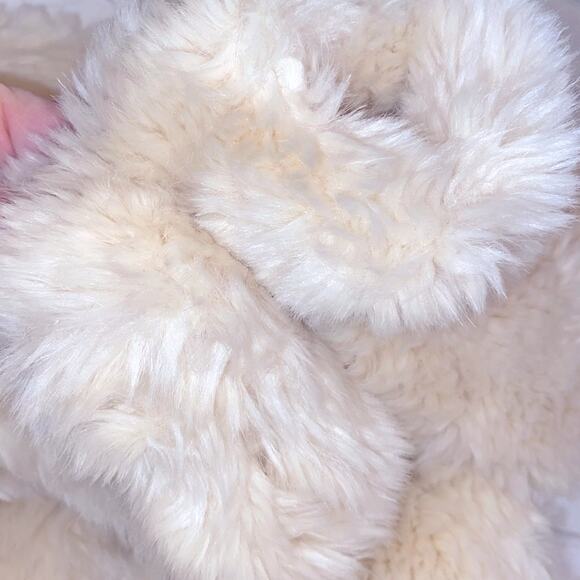 MINI BODEN $110 Ivory Faux Fur Coat Jacket Girls size  5-6 years EUC - Picture 5 of 12